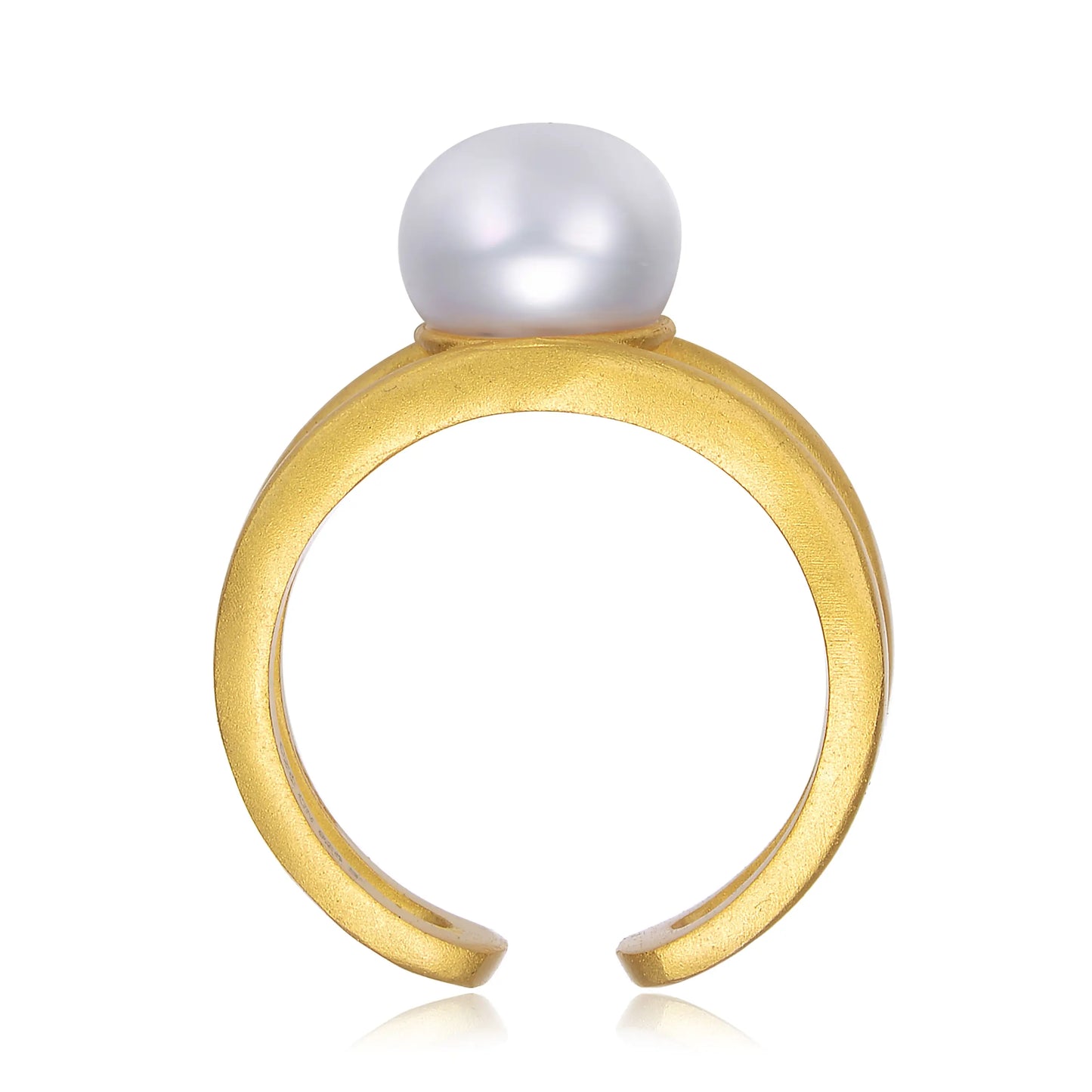 Adjustable Sterling Silver Freshwater Pearl Ring