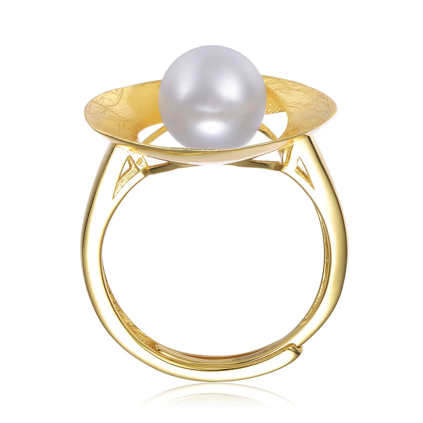 Adjustable Sterling Silver Freshwater Pearl Ring
