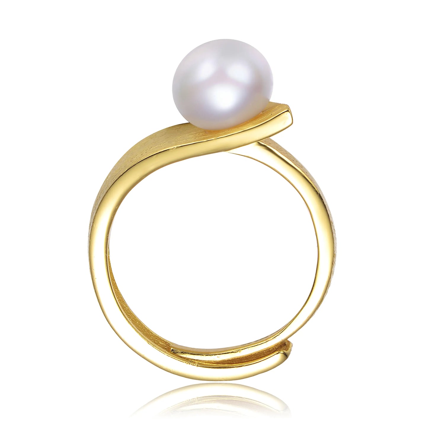 Adjustable Sterling Silver Freshwater Pearl Ring