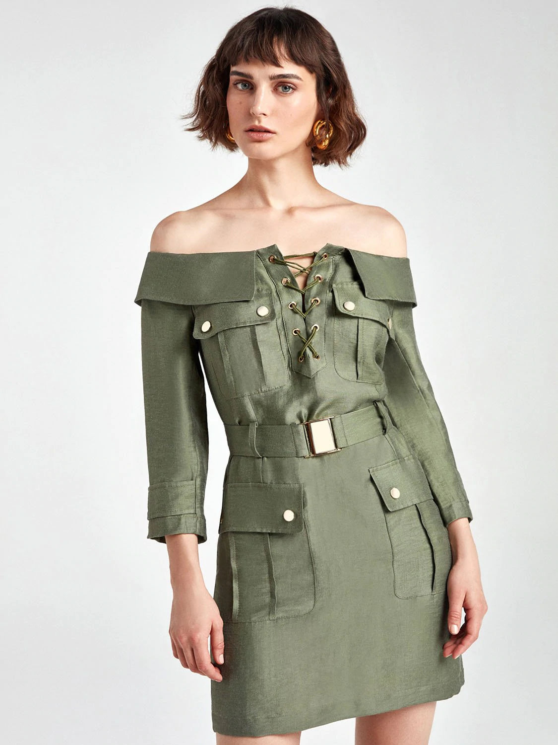 Boat Neck Mini Dress Boat Neck Mini Dress