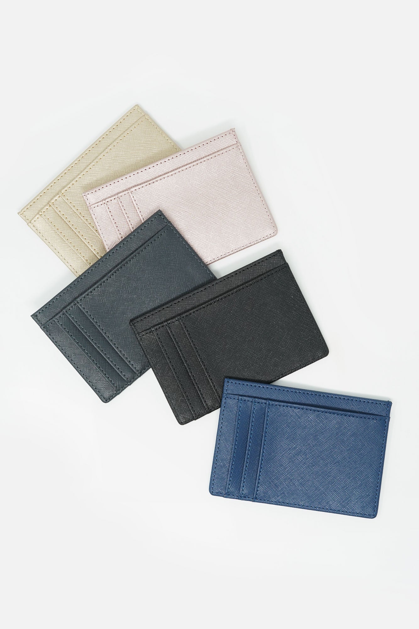 Edmee Saffiano Leather Minimalist Card Holder