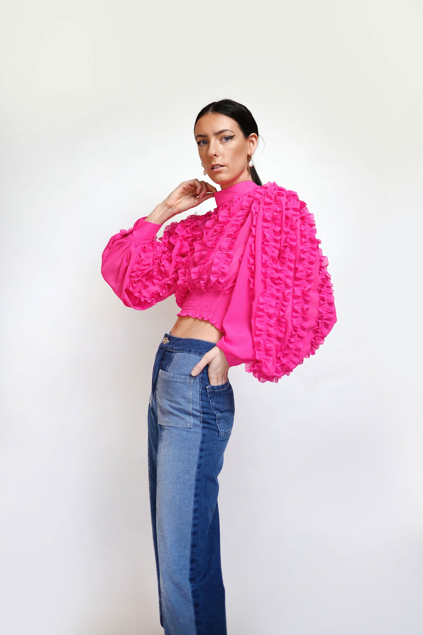 Wide Leg Expression Pocket Jeans
