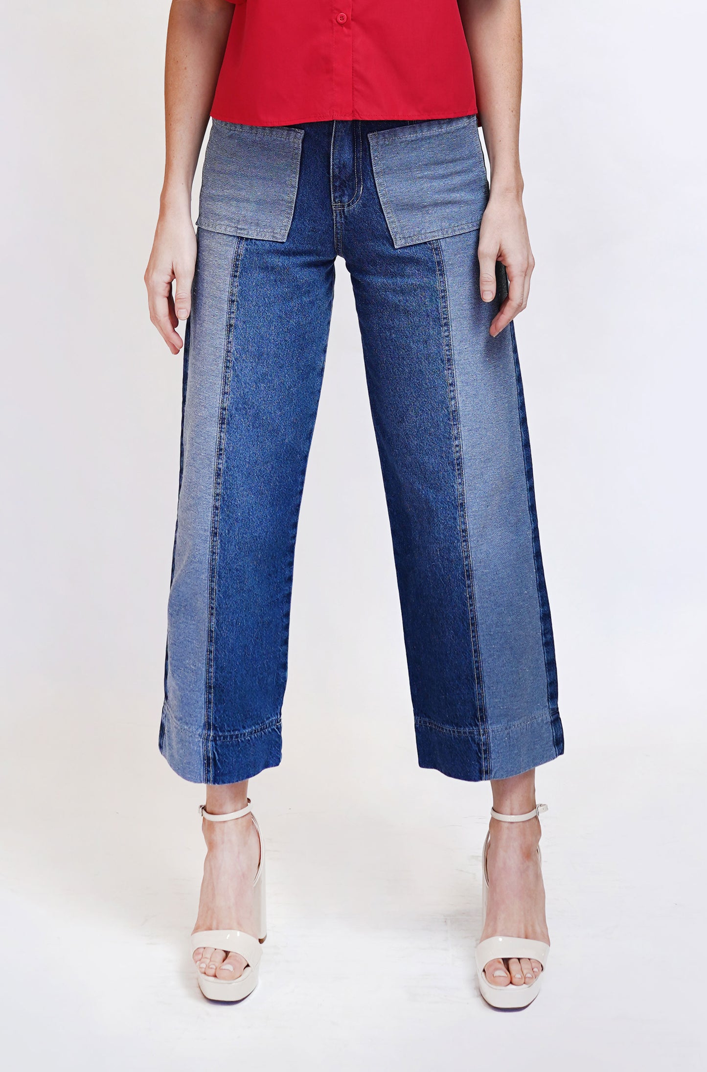 Wide Leg Expression Pocket Jeans