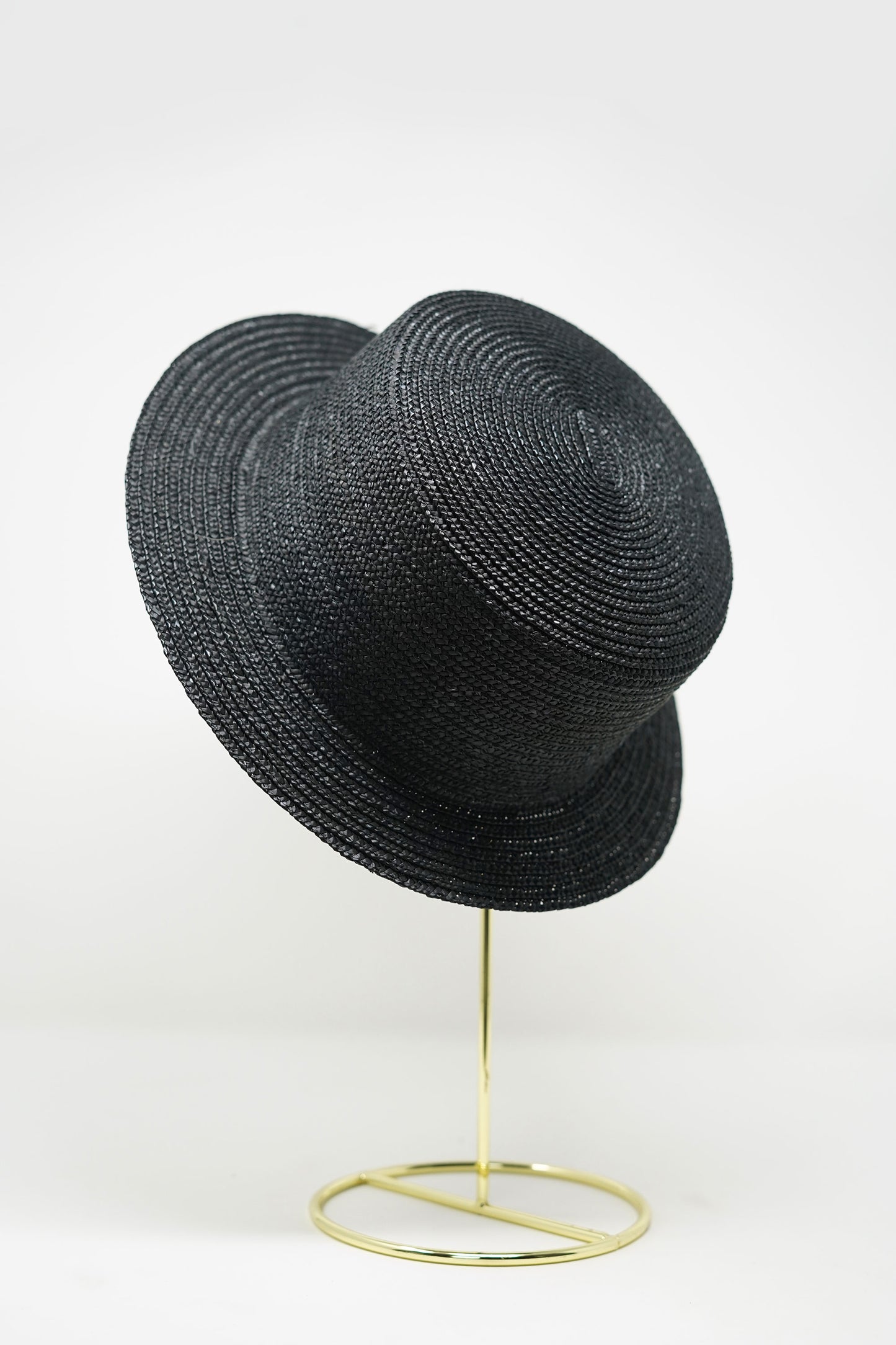 Abella Mini Brim Boater - Black