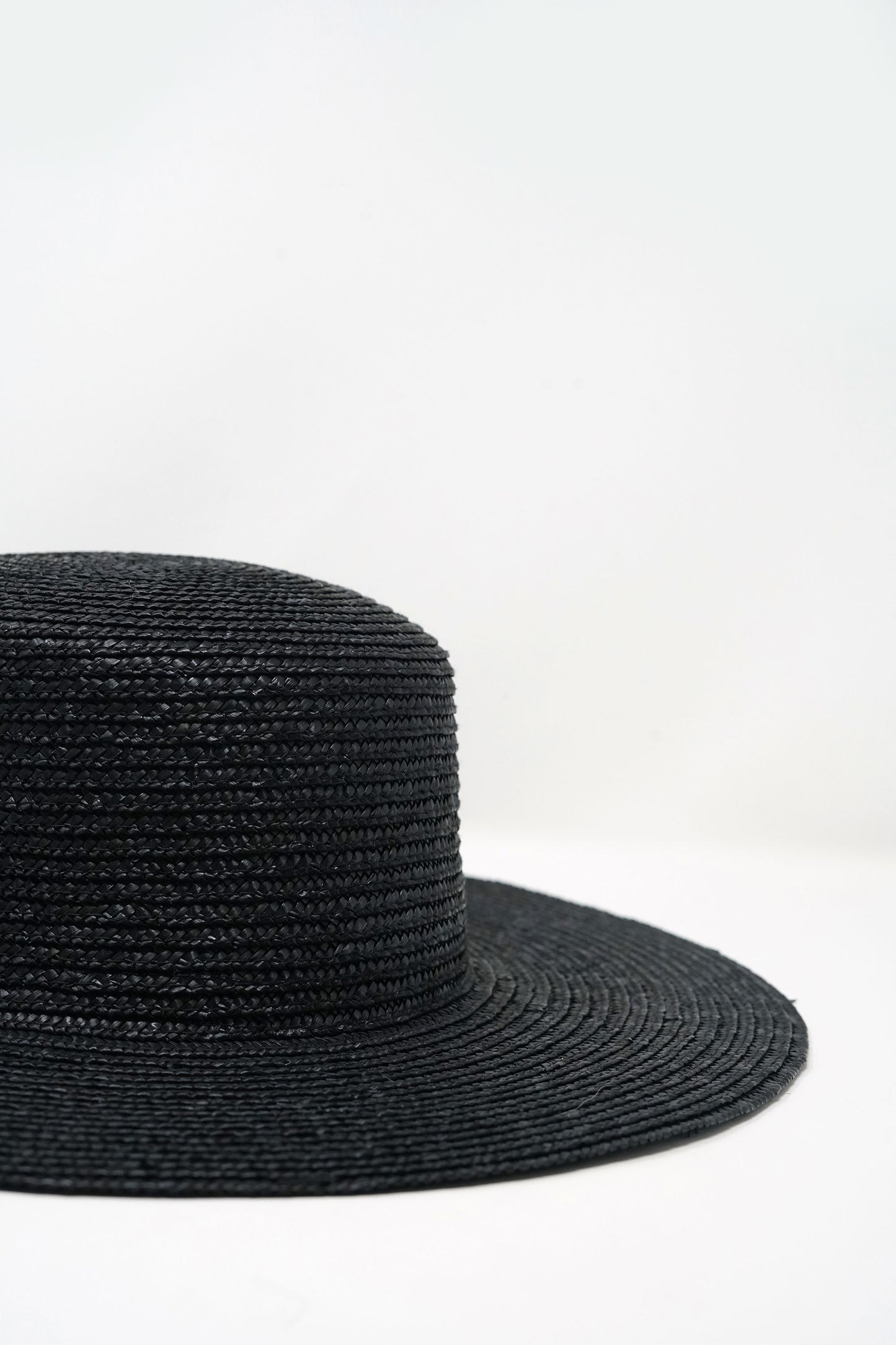 Abella Wide Brim Boater - Black