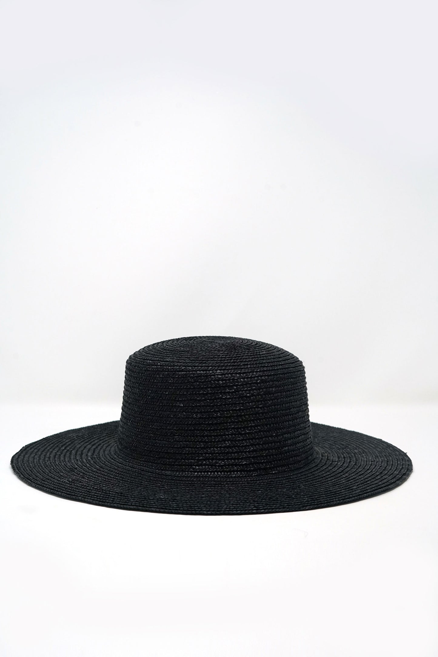 Abella Wide Brim Boater - Black