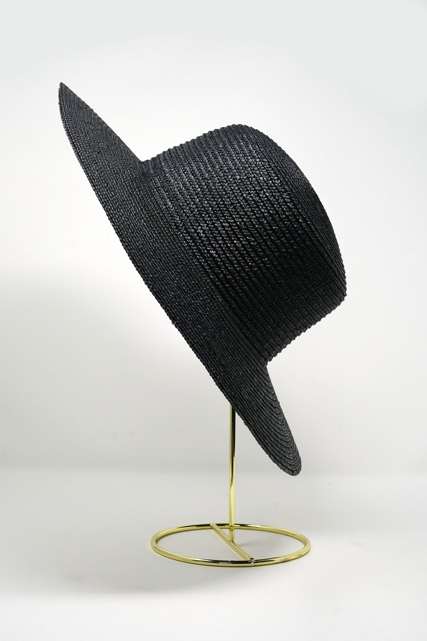 Abella Wide Brim Boater - Black