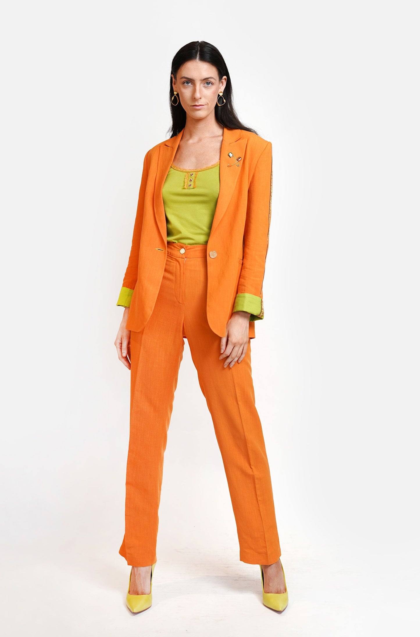 Orange Blazer Jacket