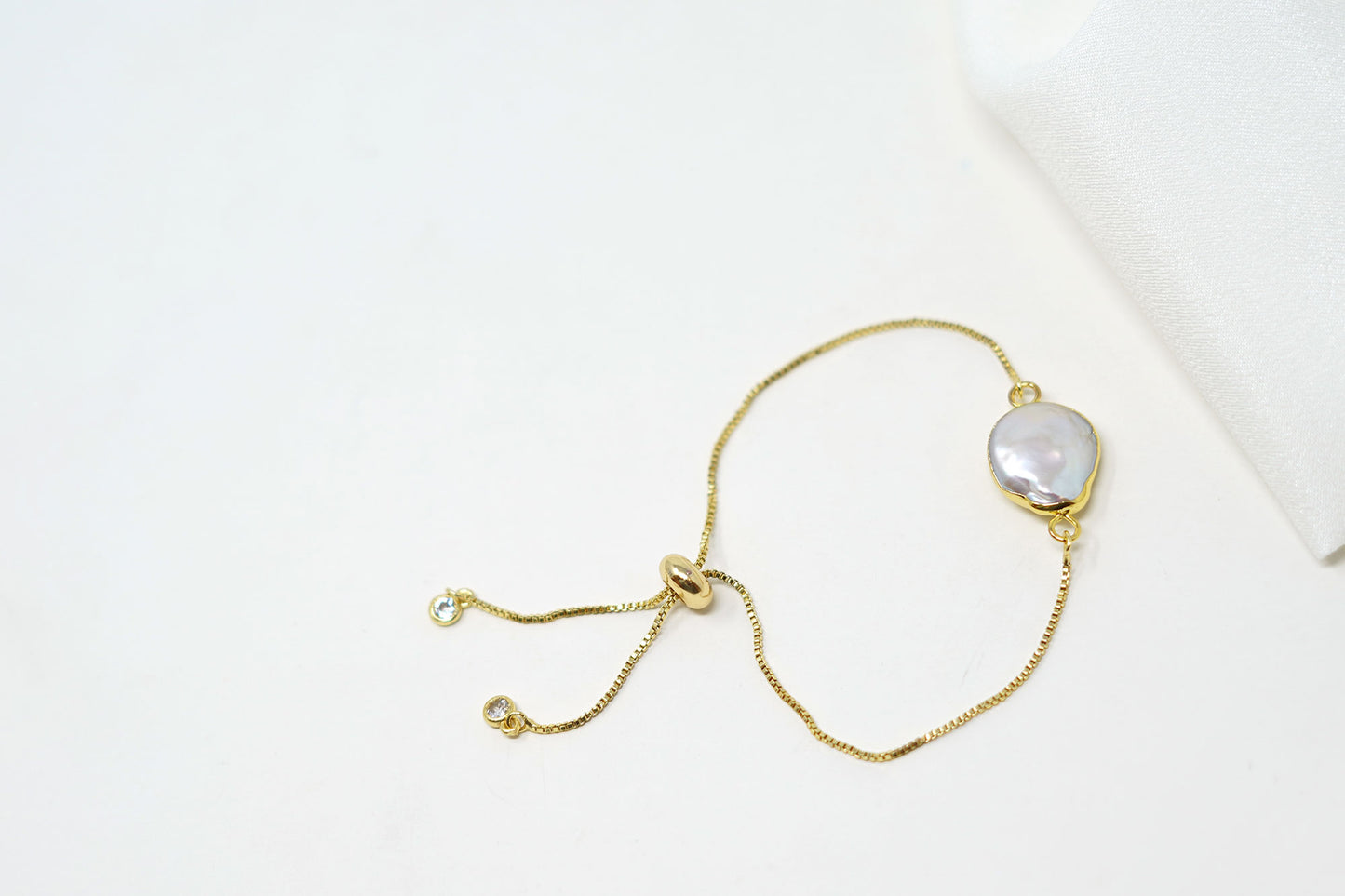 Olivie Gold-Plated Pearl Bracelet