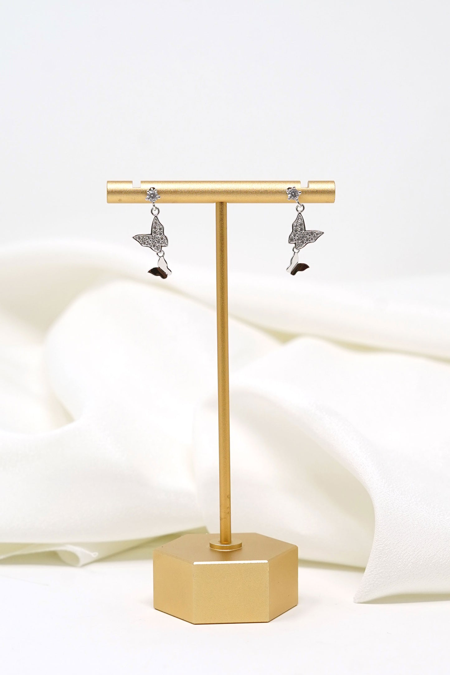 Earrings Butterfly 925 Silver