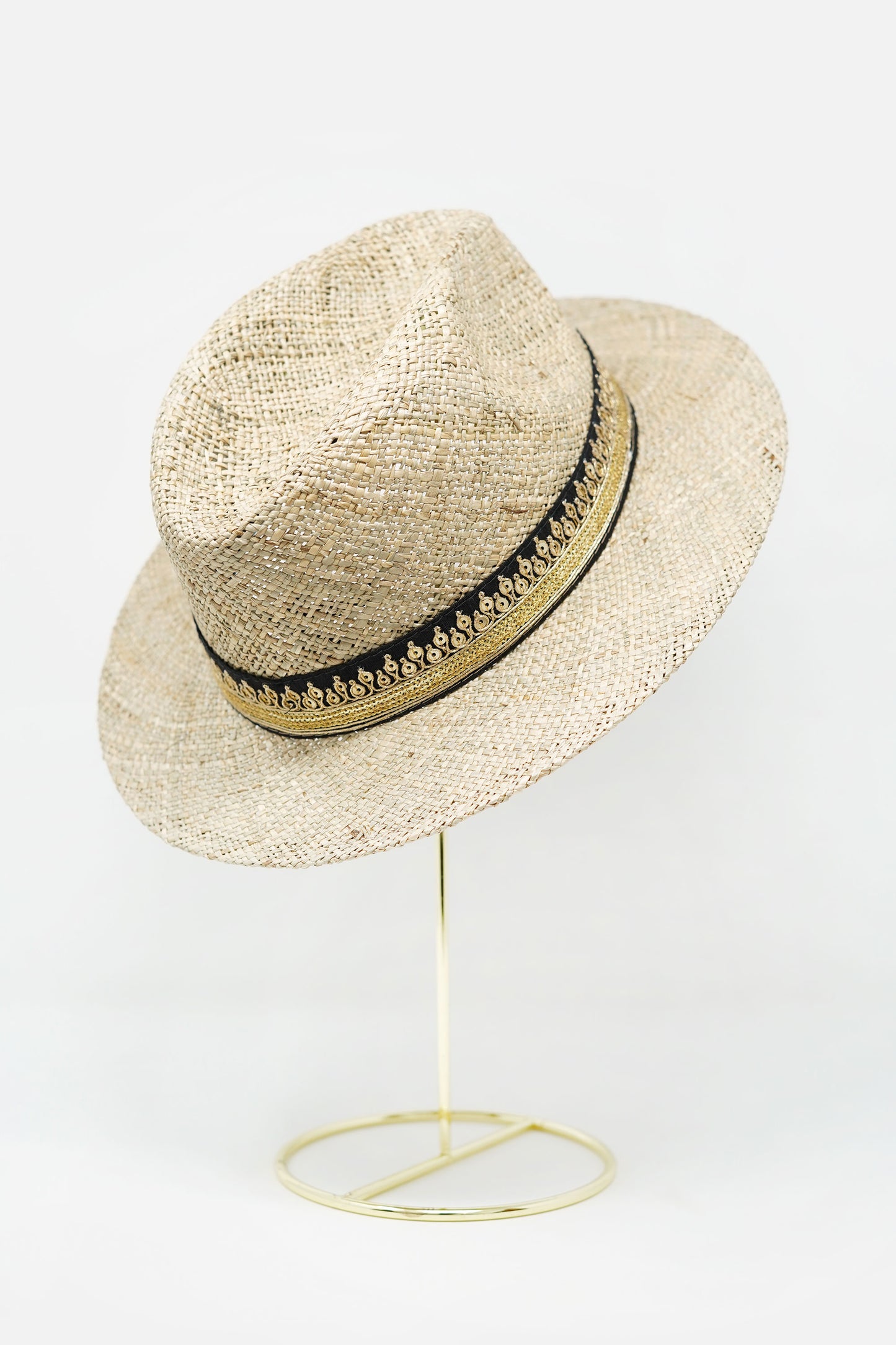 Maradji Panama Black & Gold Straw Hat