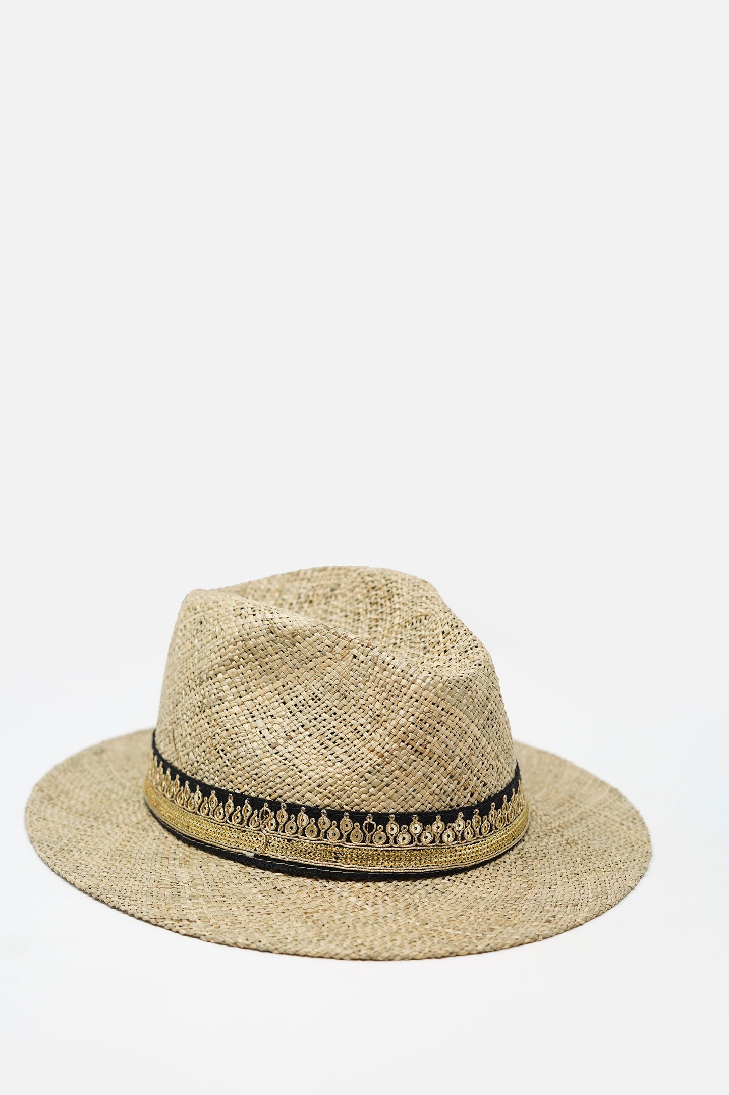 Maradji Panama Black & Gold Straw Hat