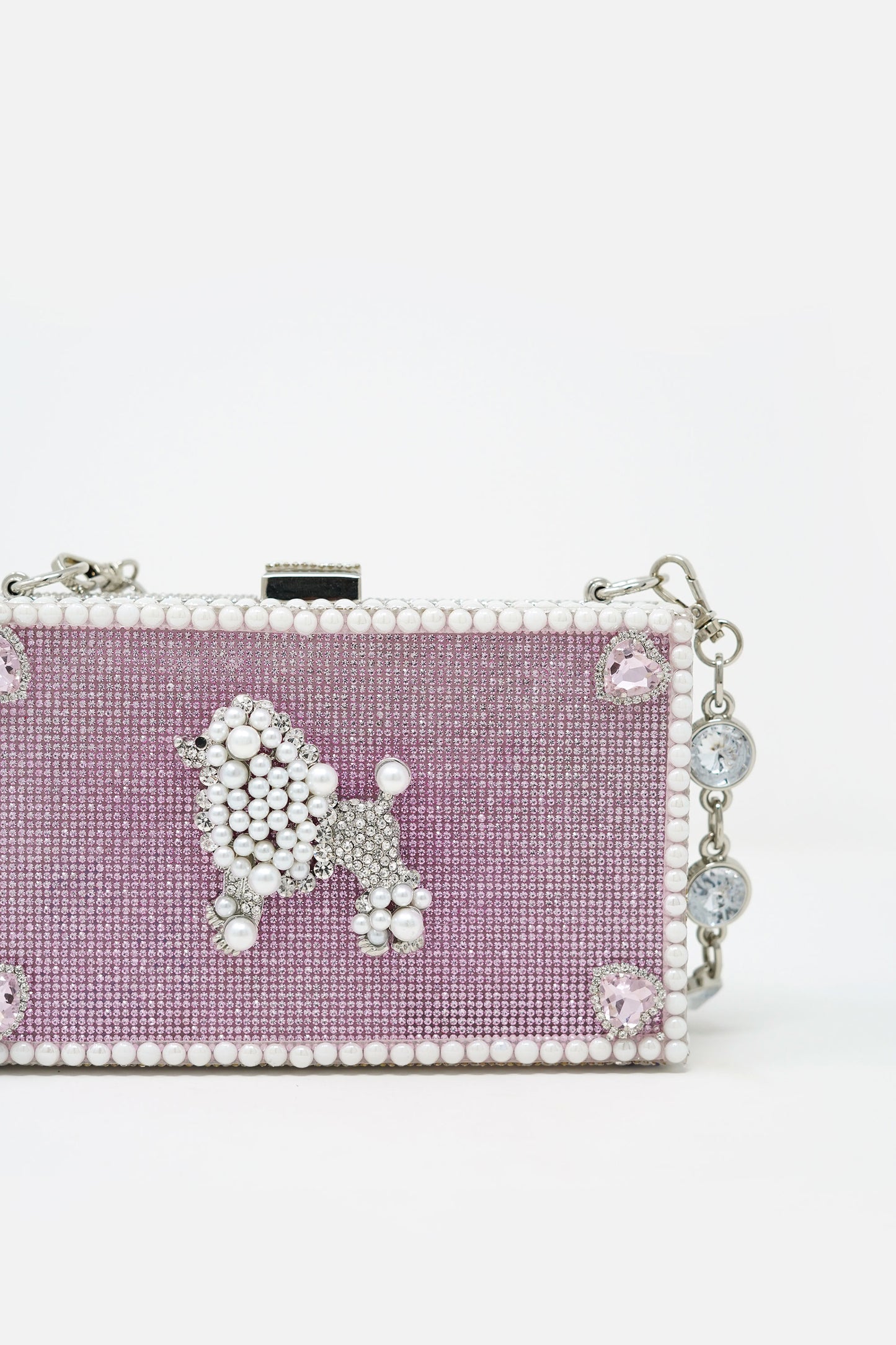 Debra Linse Pink Poodle Clutch
