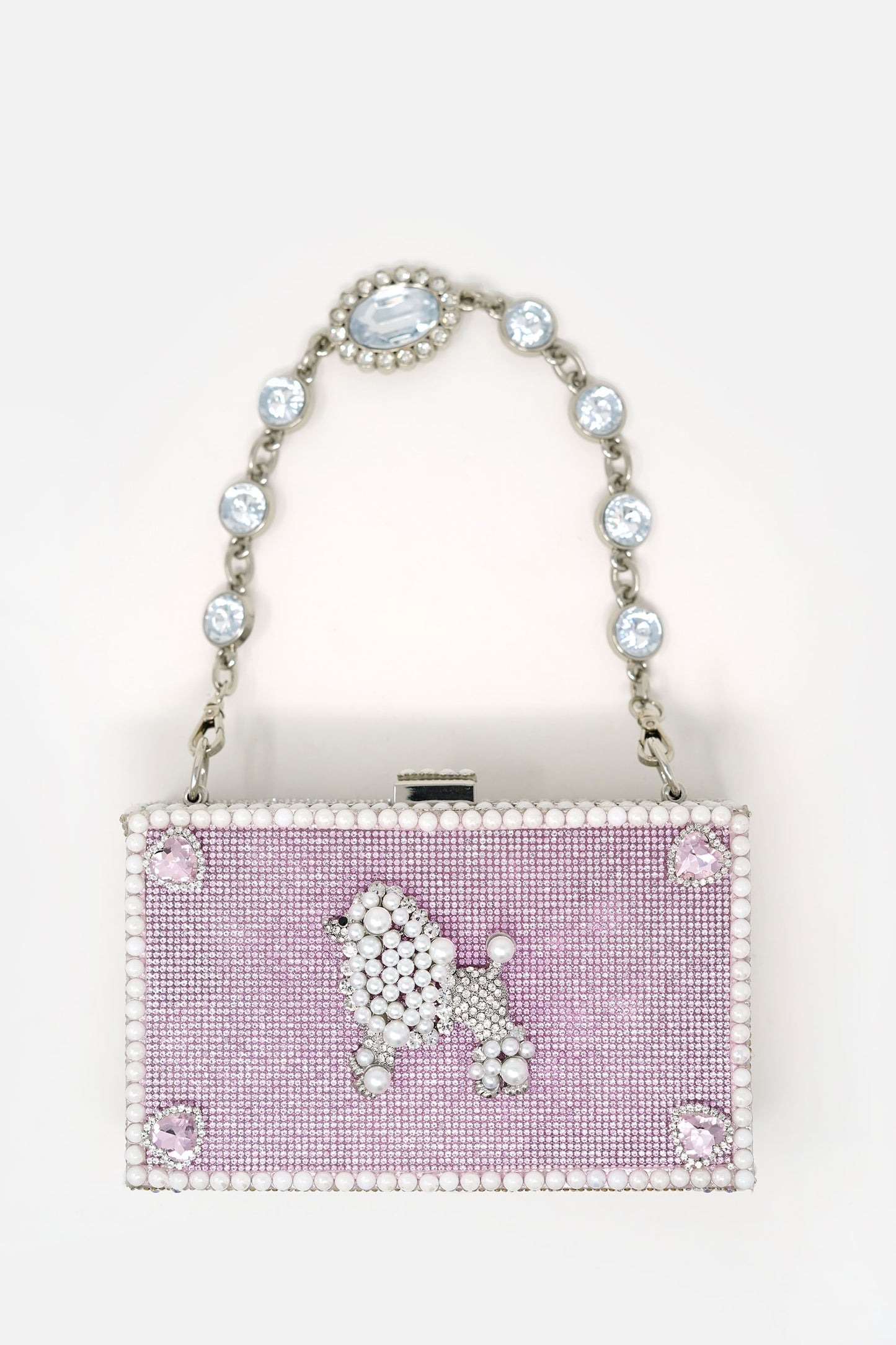 Debra Linse Pink Poodle Clutch