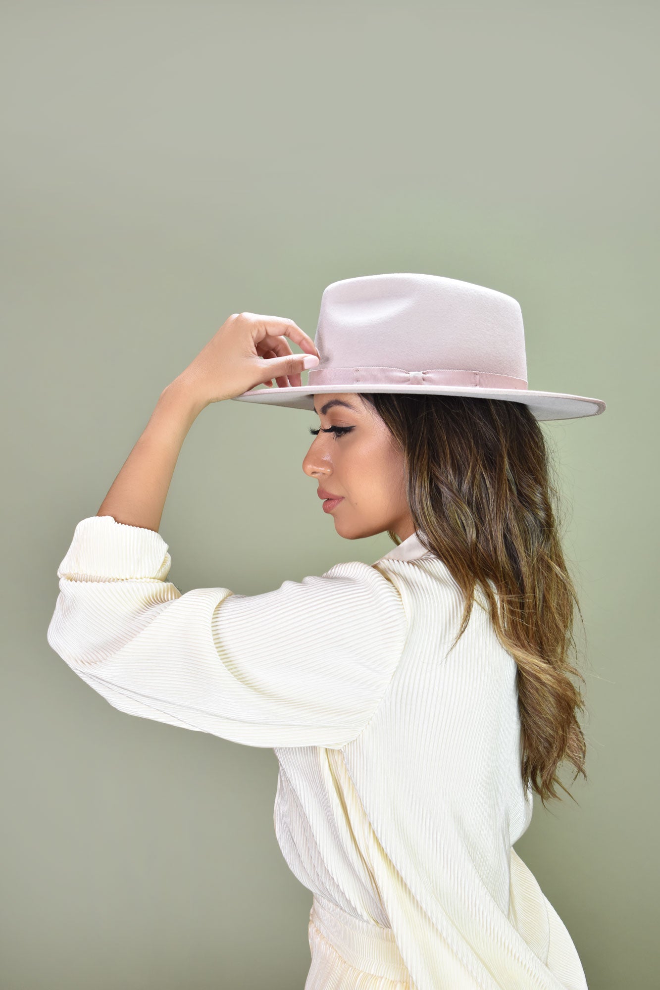 Benezet Wool Felt Fedora Hat - Soft Pink