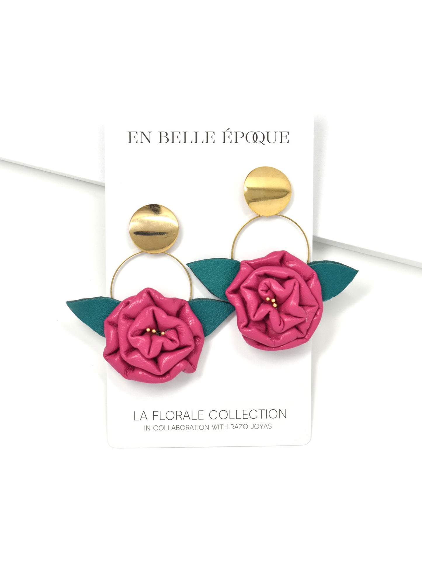 Handcrafted Amour de Rose Earring
