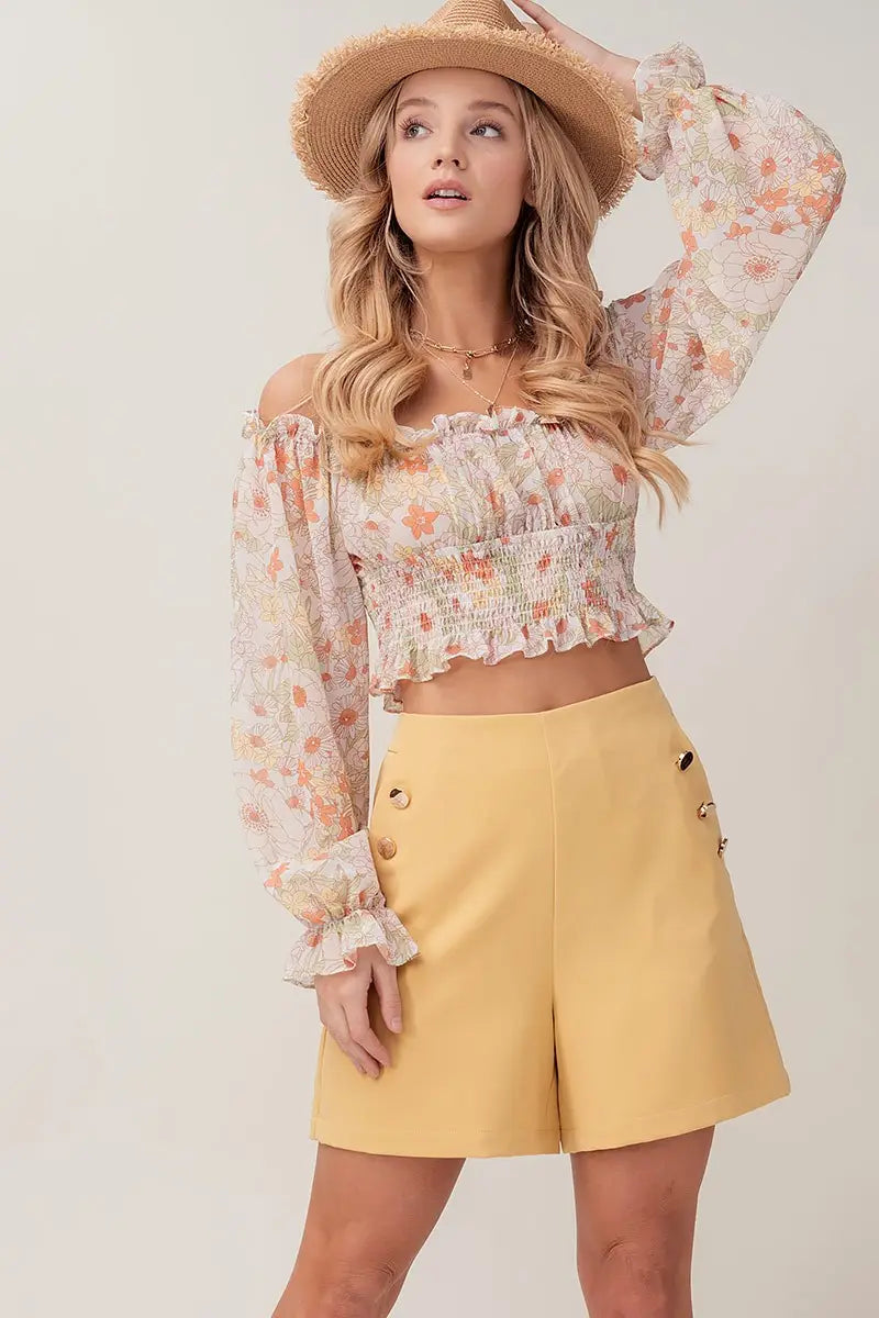 Gold Tone Hardware Bermuda Shorts