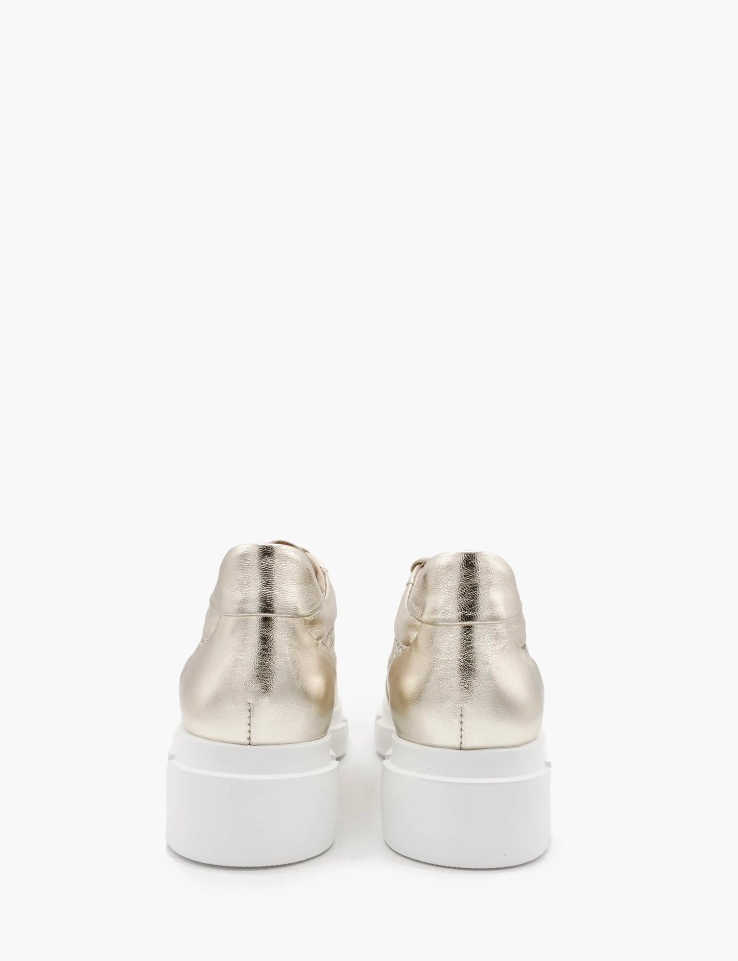 Platinum Laminated Sneakers