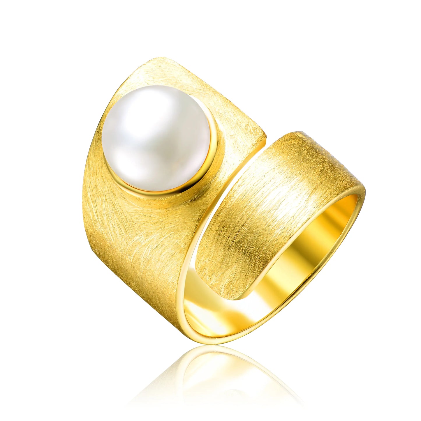 Adjustable Sterling Silver Freshwater Pearl Ring