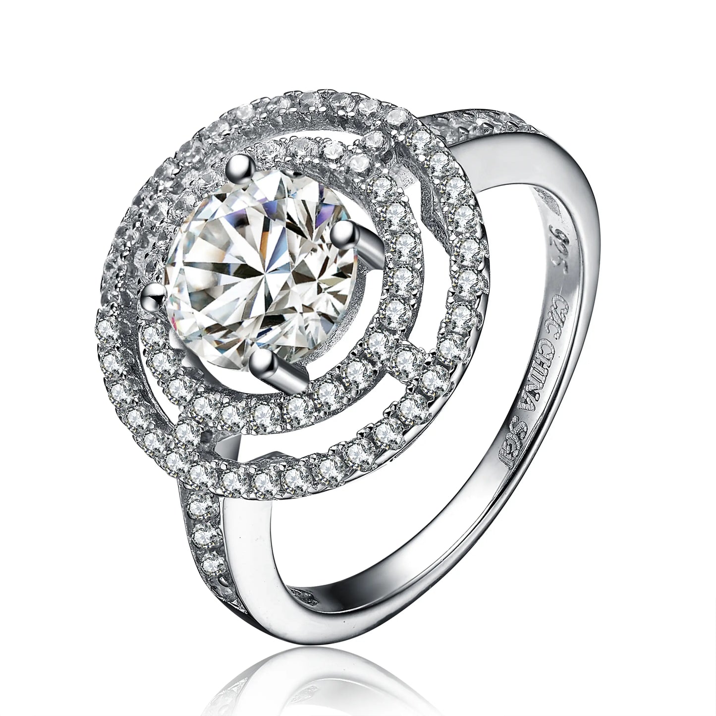 Sterling Silver Cubic Zirconia Ring(62086)