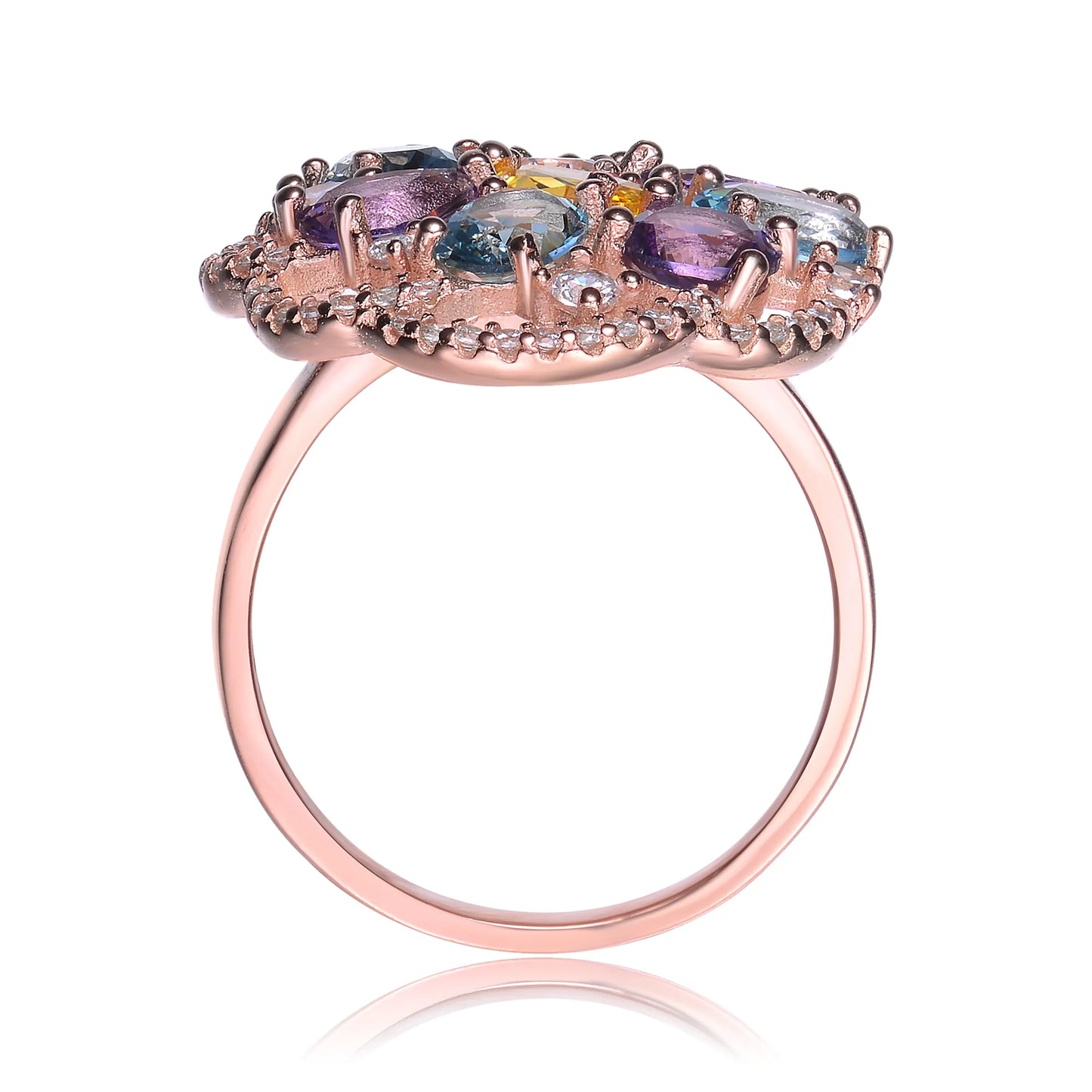 Sterling Silver Cubic Zirconia Ring(9974Mc6)