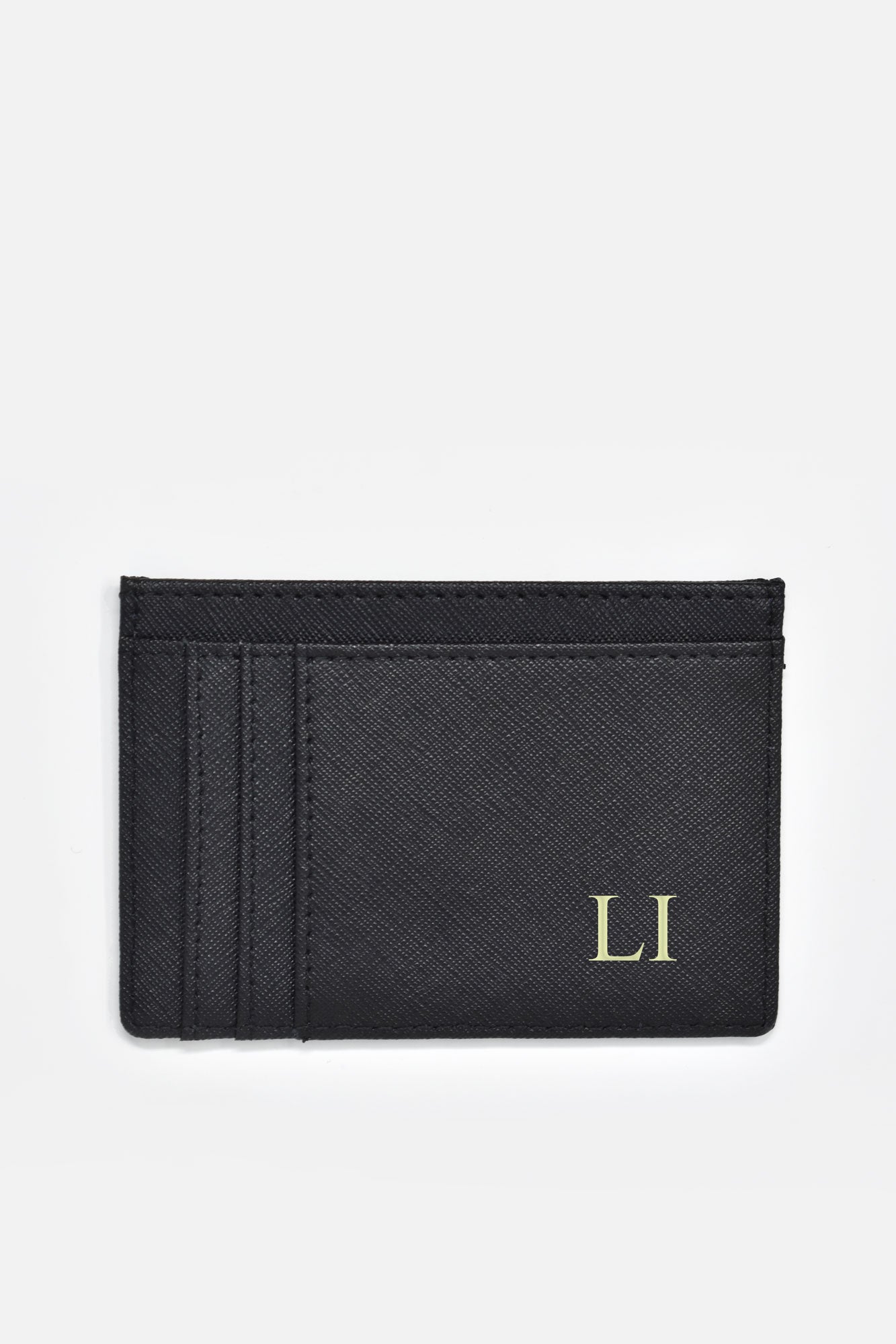 Edmee Saffiano Leather Minimalist Card Holder