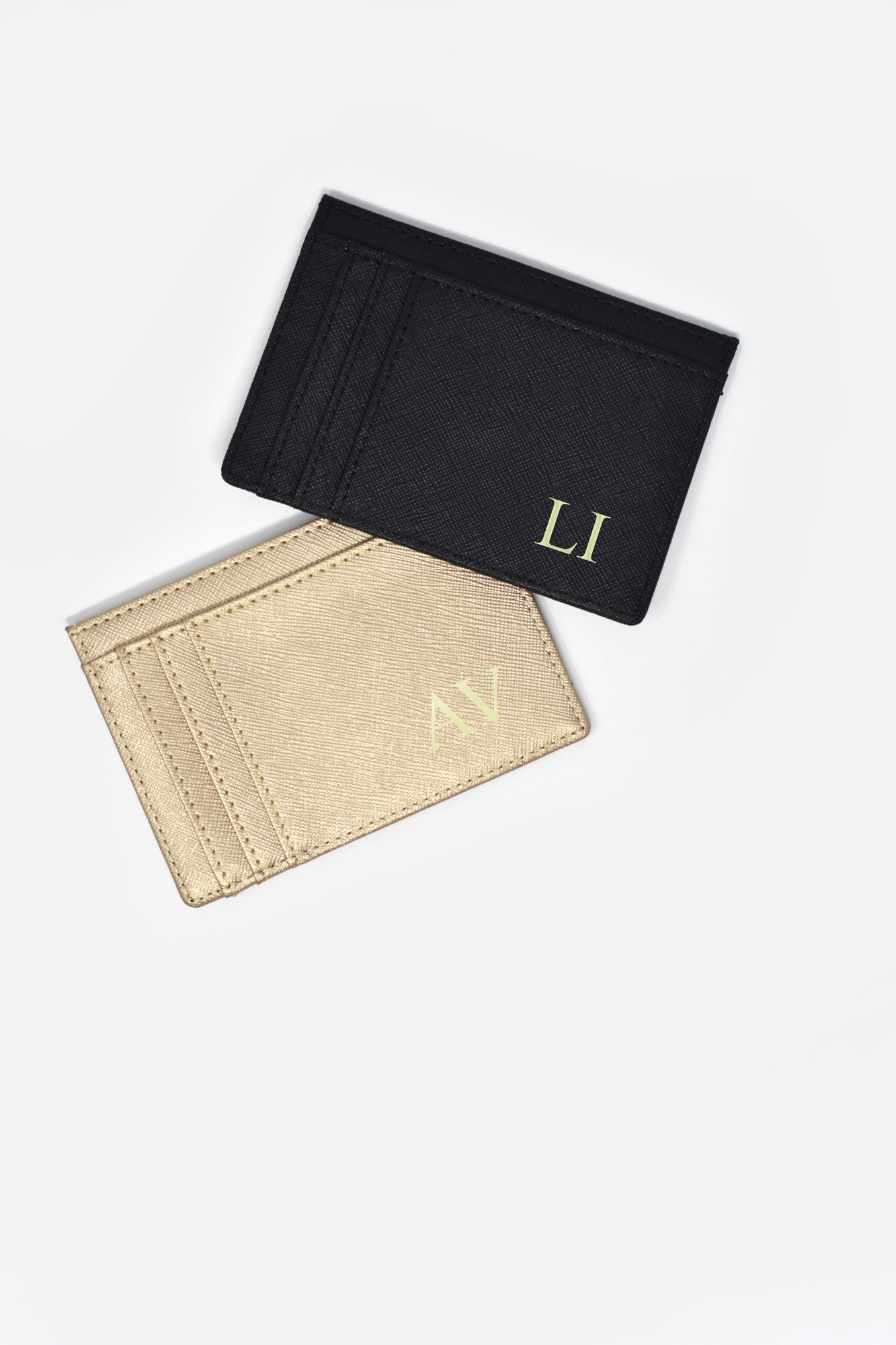 Edmee Saffiano Leather Minimalist Card Holder