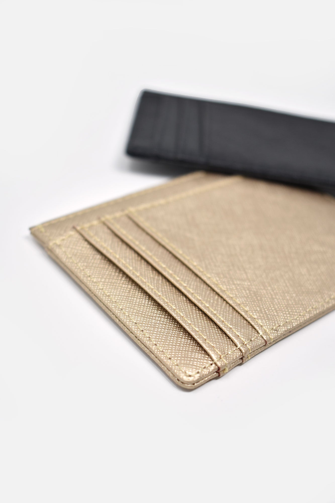 Edmee Saffiano Leather Minimalist Card Holder