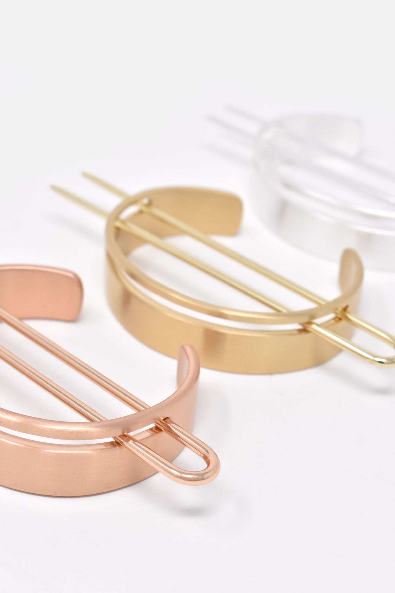 Le Luxe Hair Brass Cuff & Pin