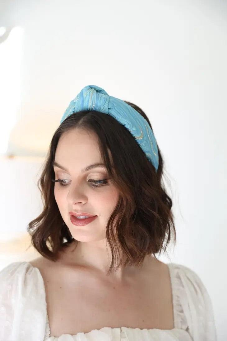 Blue Swirl Headband