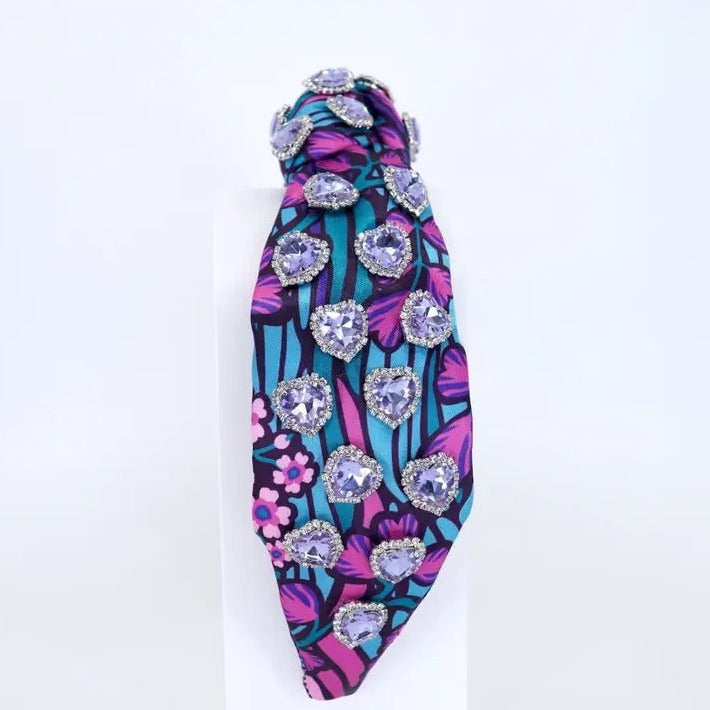 Night Garden Hearts Headband