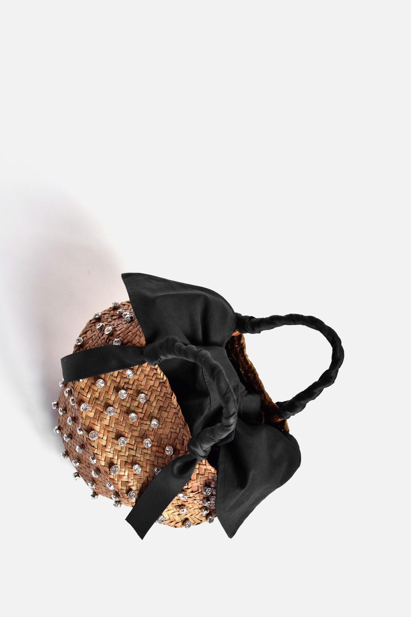 Mabelle Embellished Straw Bag