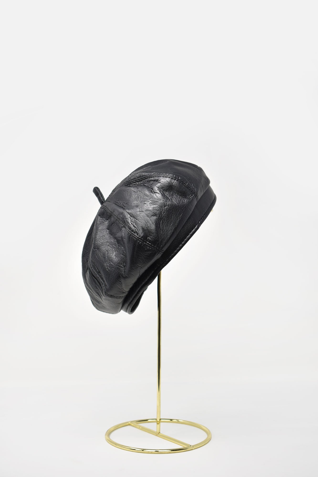 Margot Faux Leather Beret