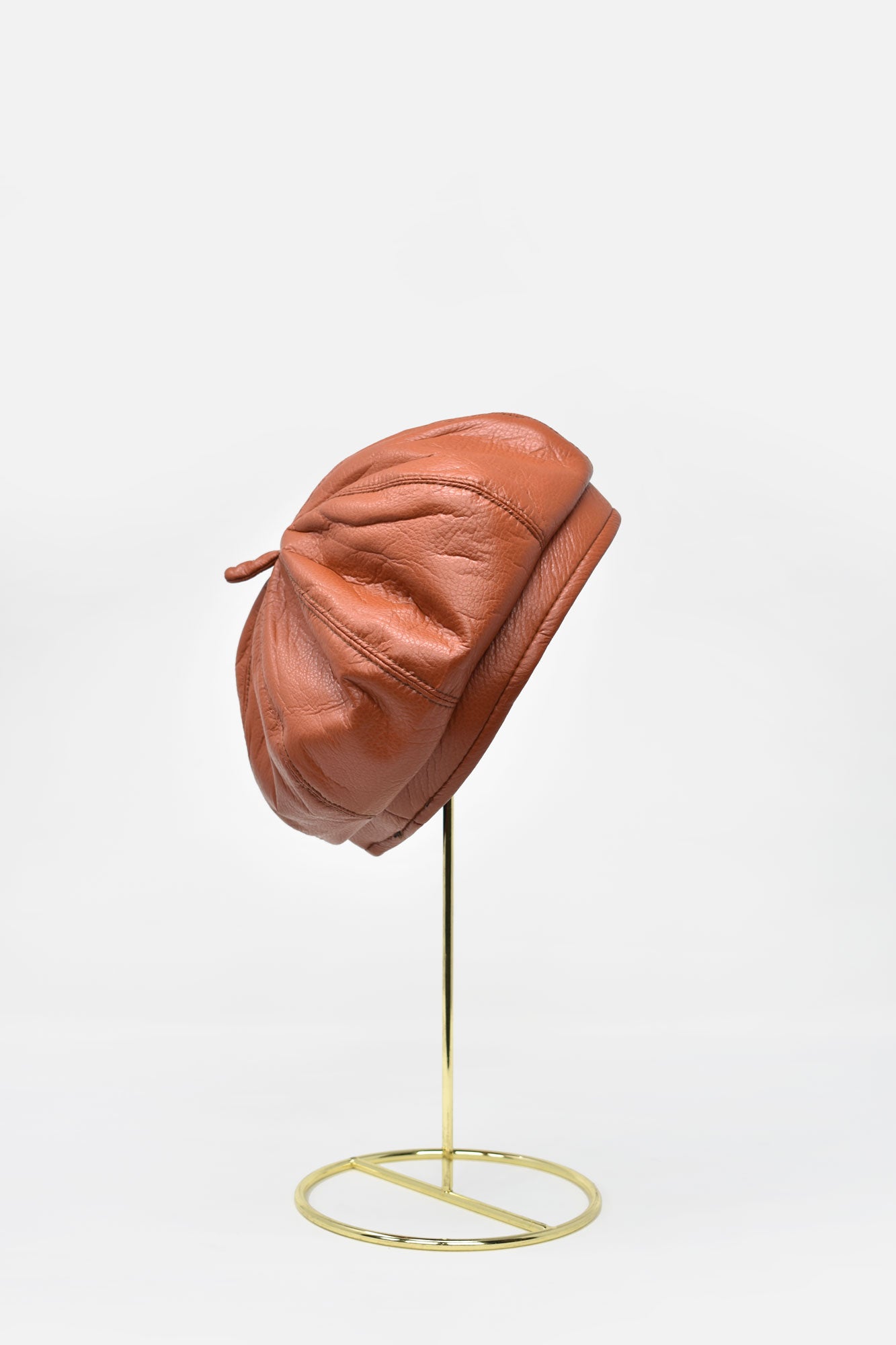Margot Faux Leather Beret