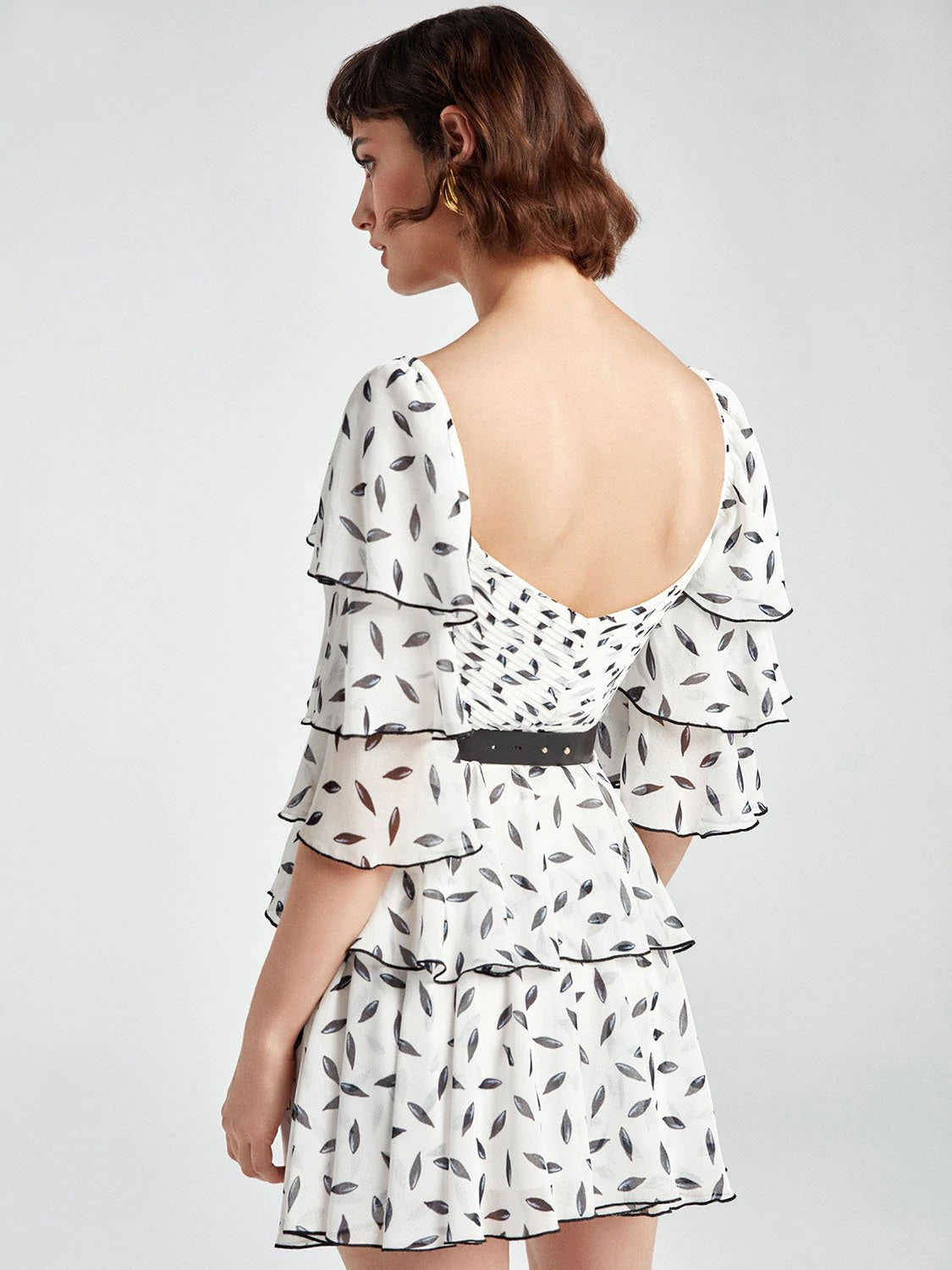 Ruffled Mini Dress