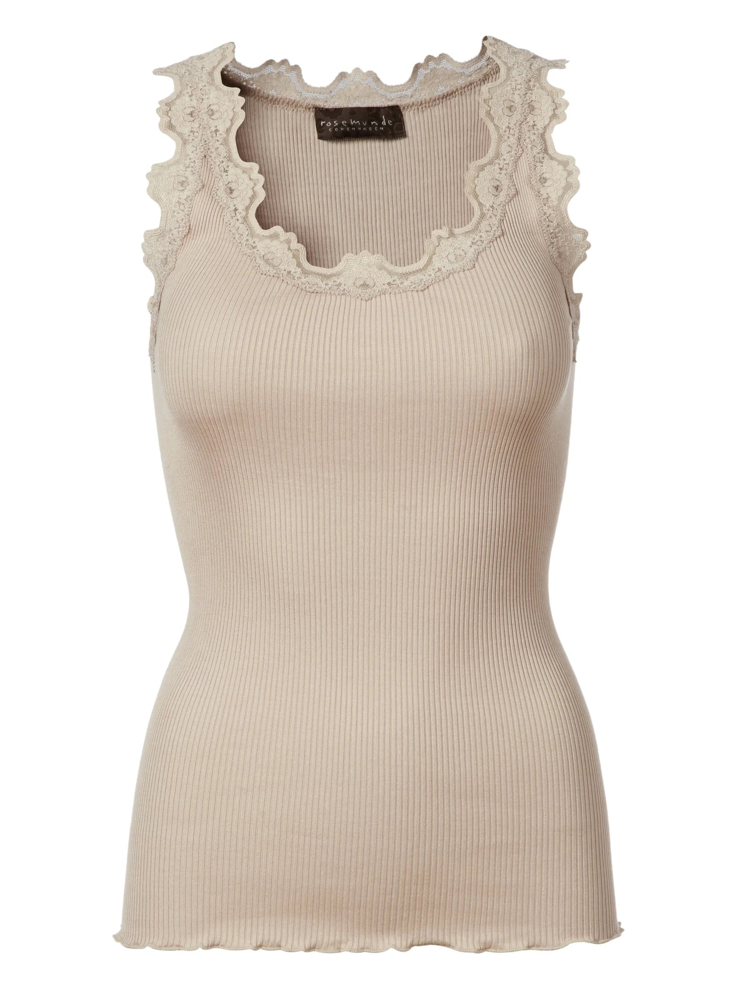 Silk Blend Cami With Lace