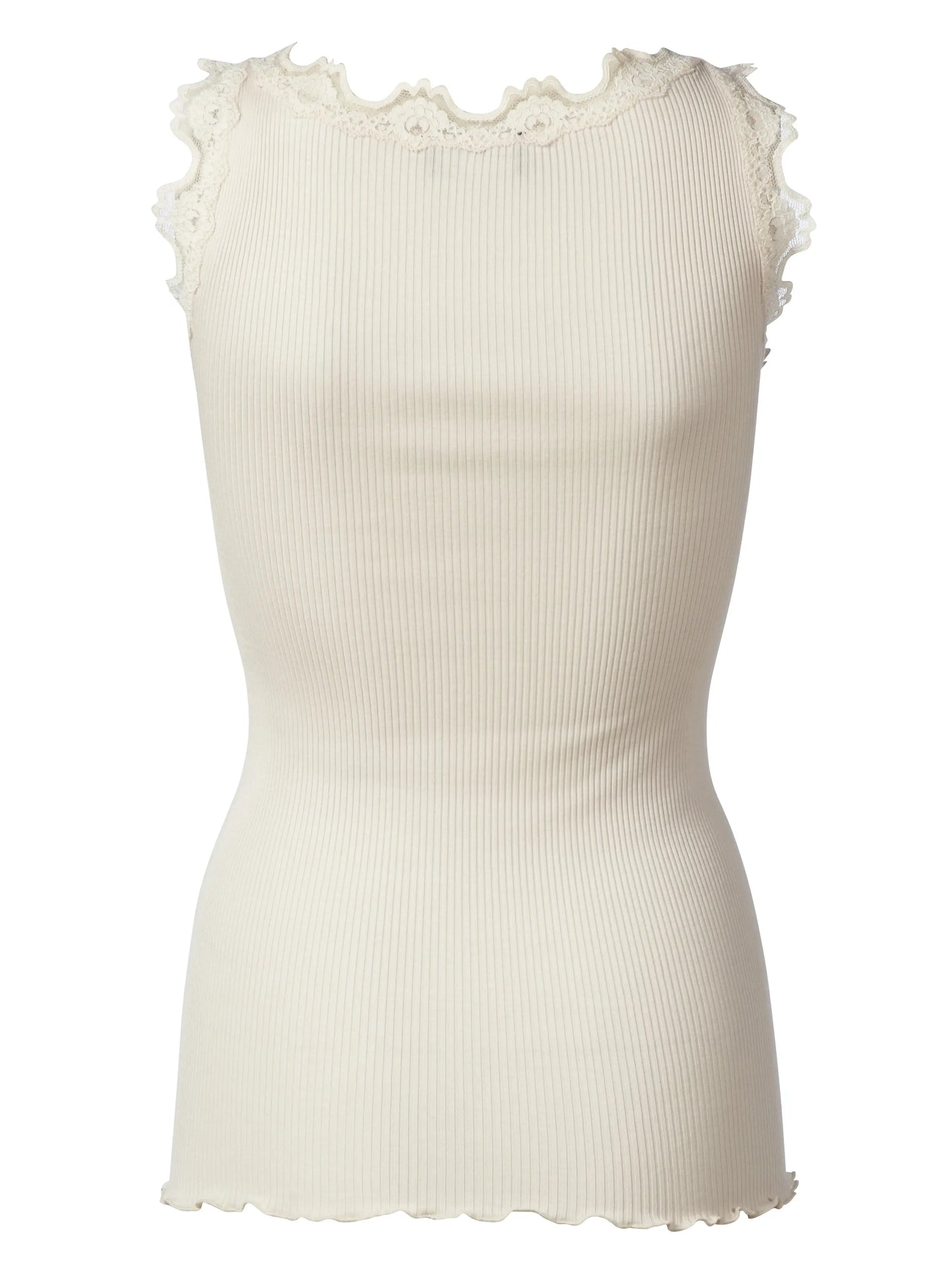 Silk Blend Cami With Lace