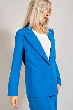 Boyfriend Jacket W Single Front Button
