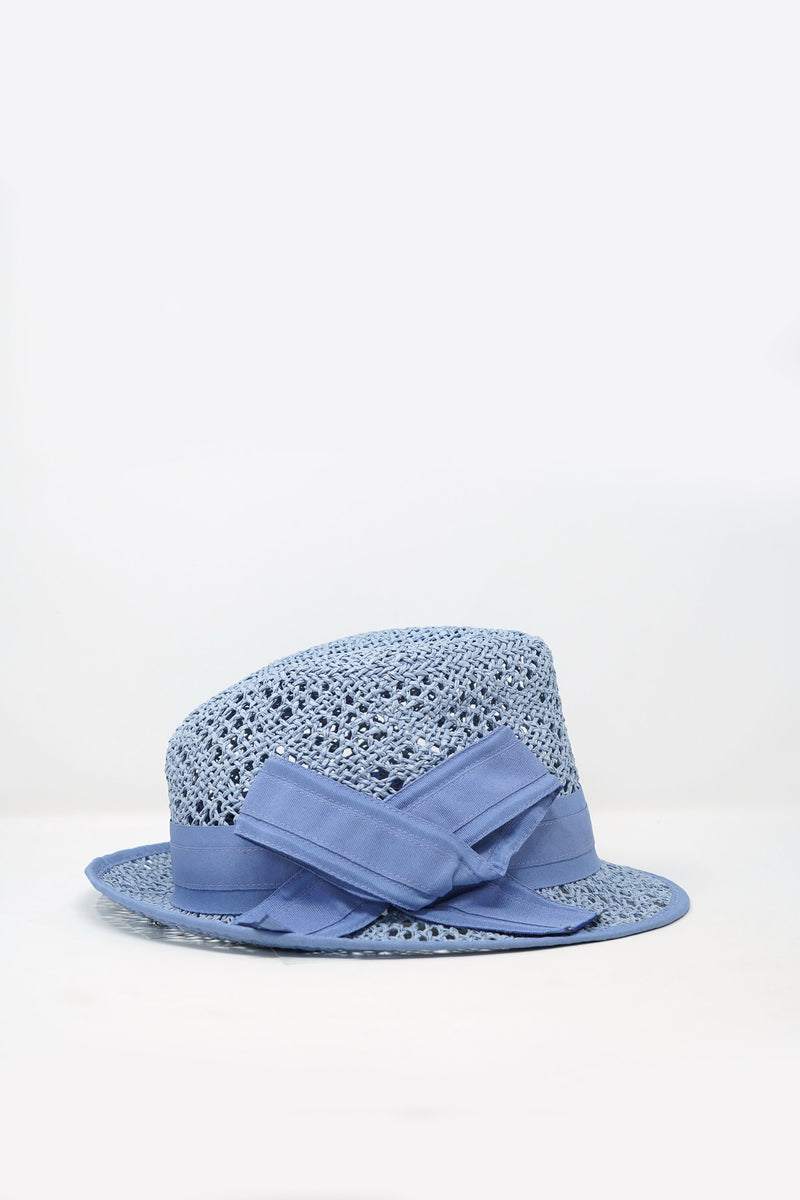 Iris Straw Fedora Hat
