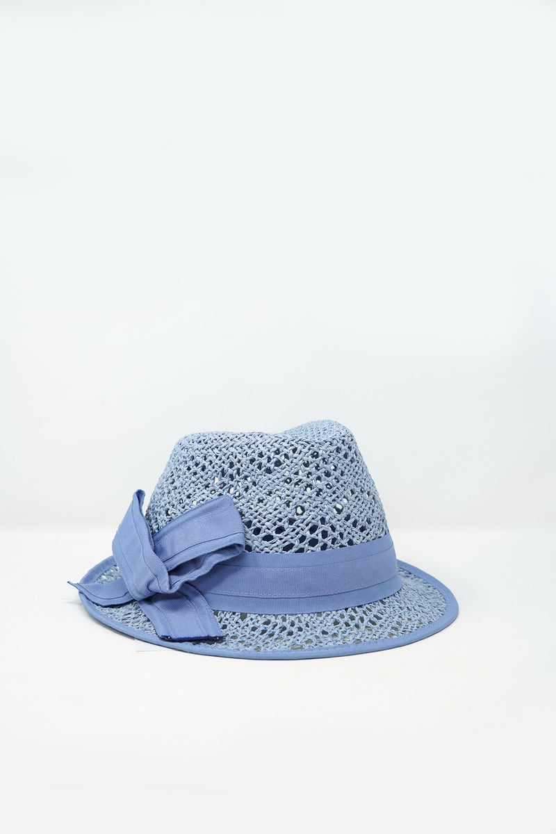 Iris Straw Fedora Hat