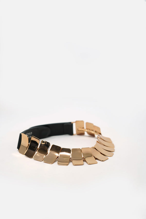 Fan Collar Rose Gold Necklace