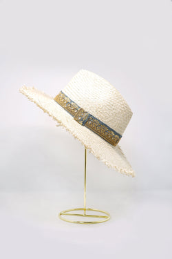 Maradji Balthazar Blue Straw Hat