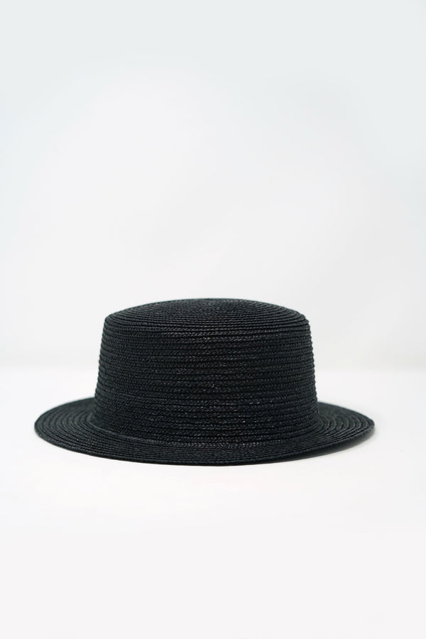 Abella Mini Brim Boater - Black