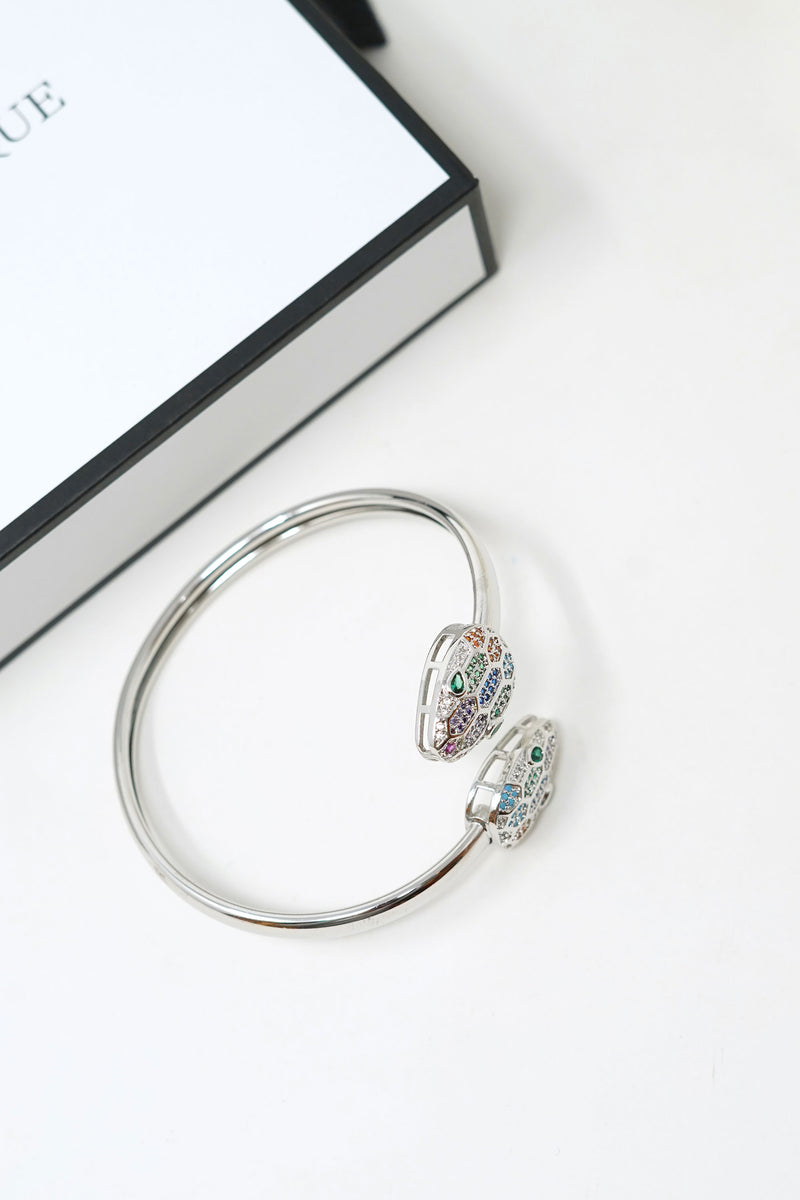 Sylvie Snake Silver Cuff