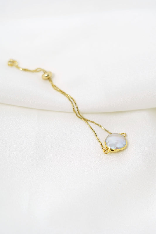 Olivie Gold-Plated Pearl Bracelet