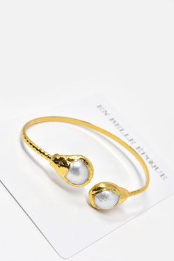 Ozanne Gold-Plated Pearl Cuff