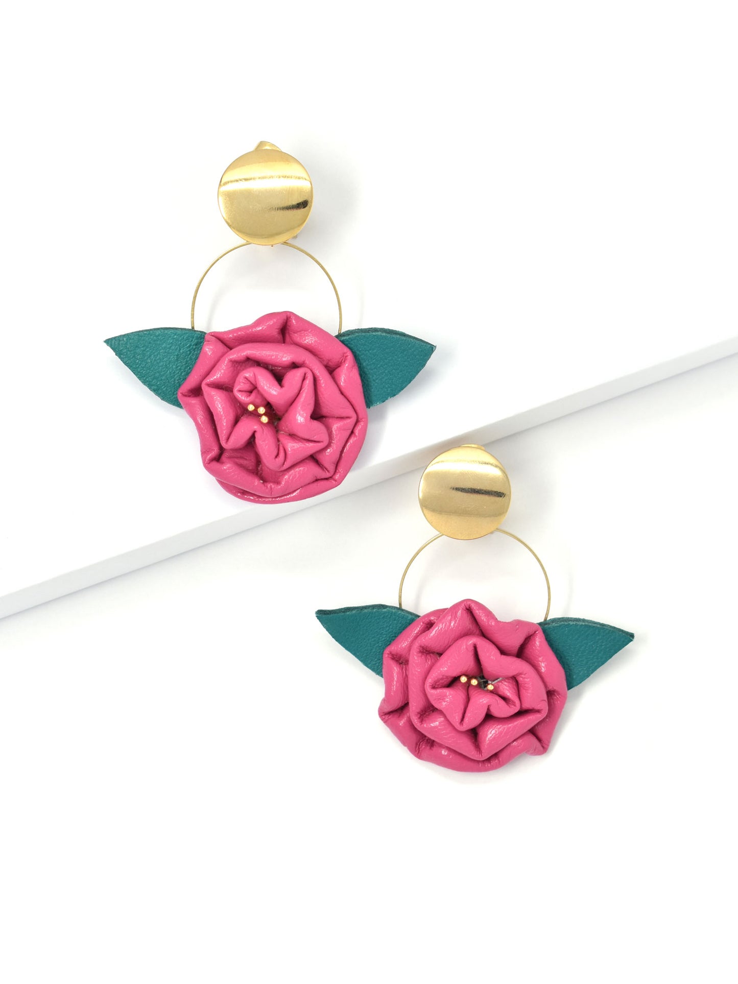 Handcrafted Amour de Rose Earring