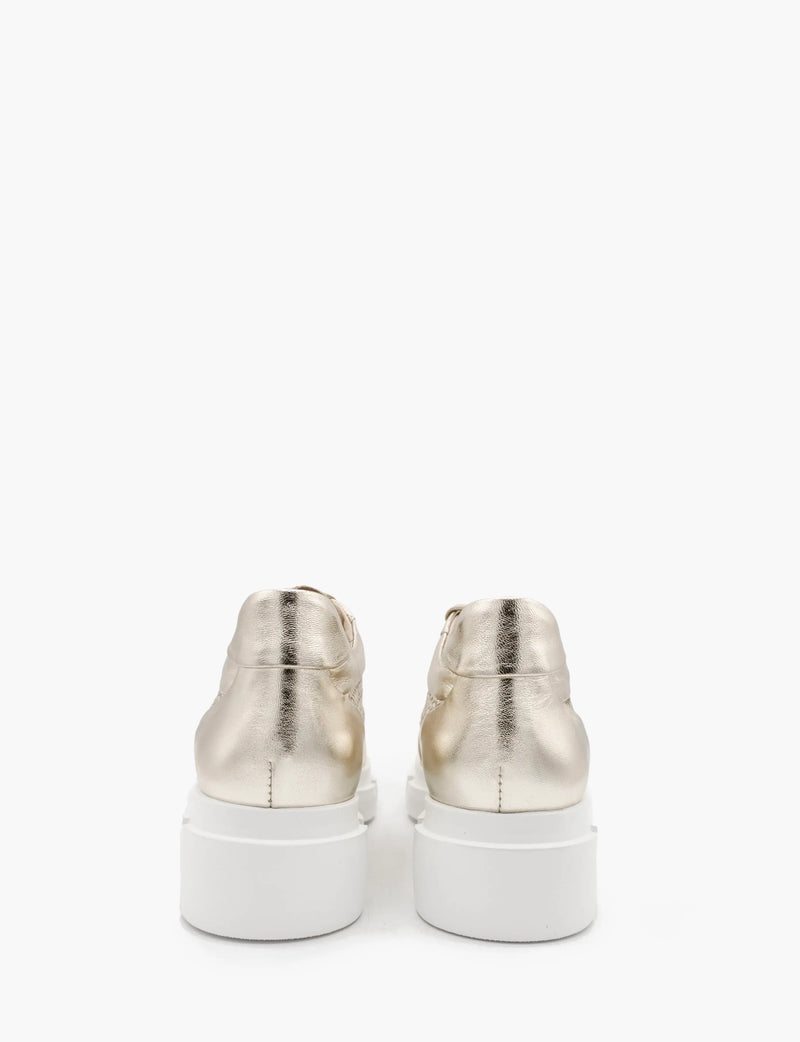 Platinum Laminated Sneakers