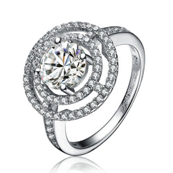 Sterling Silver Cubic Zirconia Ring(62086)