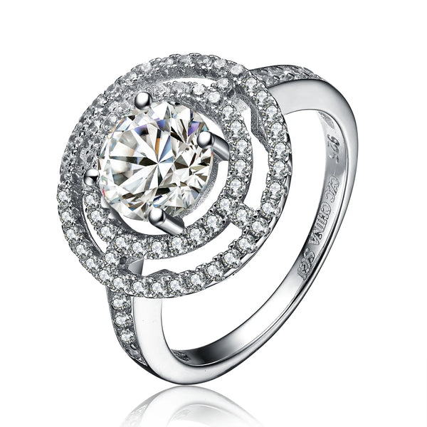Sterling Silver Cubic Zirconia Ring(62086)